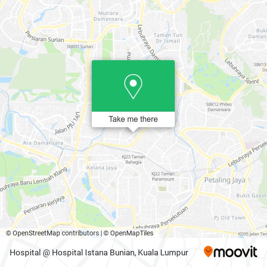 Hospital @ Hospital Istana Bunian map