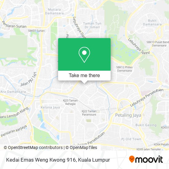 Kedai Emas Weng Kwong 916 map