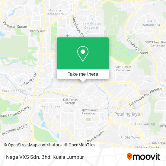 Naga VXS Sdn. Bhd map