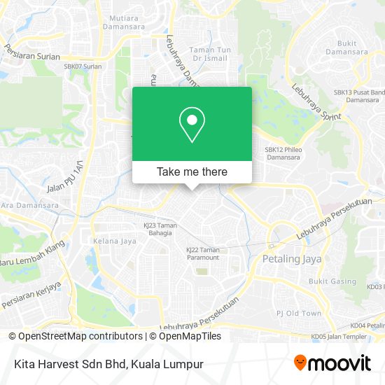 Kita Harvest Sdn Bhd map