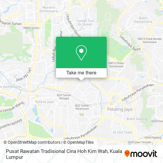 Pusat Rawatan Tradisional Cina Hoh Kim Wah map