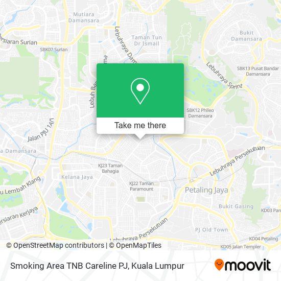 Peta Smoking Area TNB Careline PJ