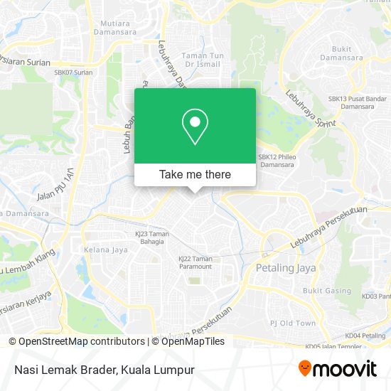 Nasi Lemak Brader map