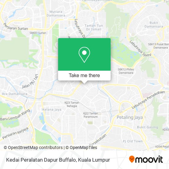 Peta Kedai Peralatan Dapur Buffalo