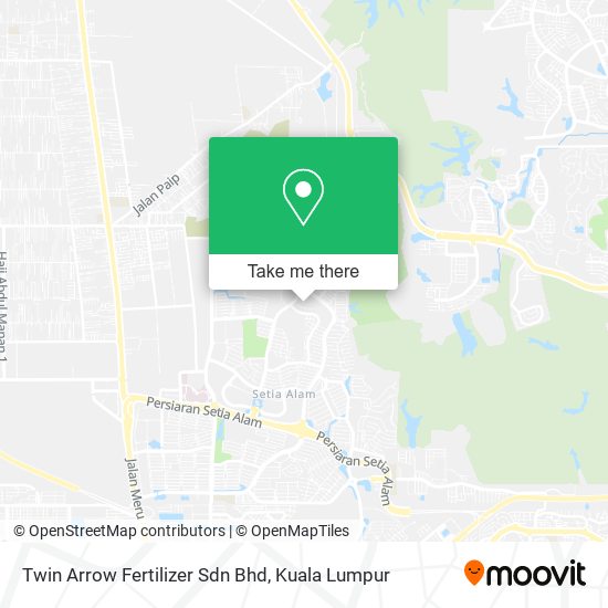 Twin Arrow Fertilizer Sdn Bhd map