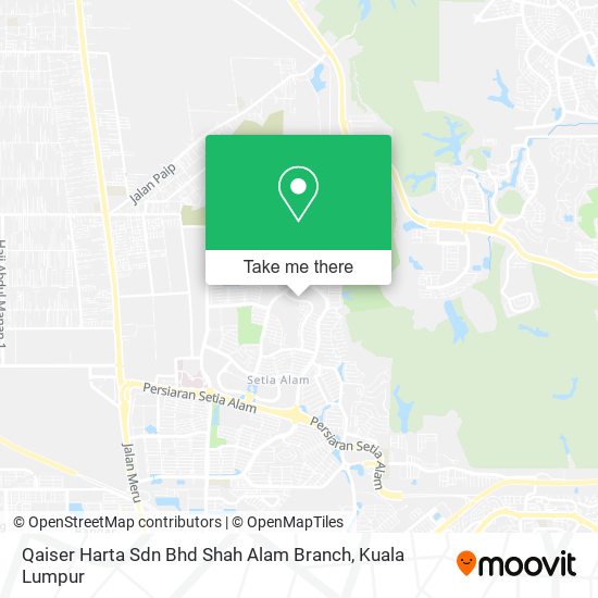 Qaiser Harta Sdn Bhd Shah Alam Branch map