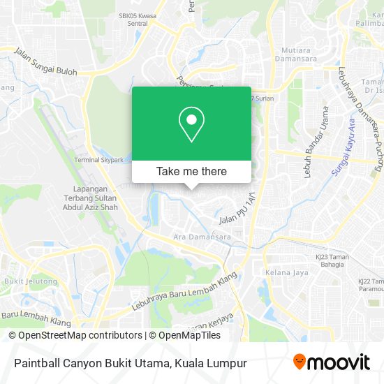 Paintball Canyon Bukit Utama map