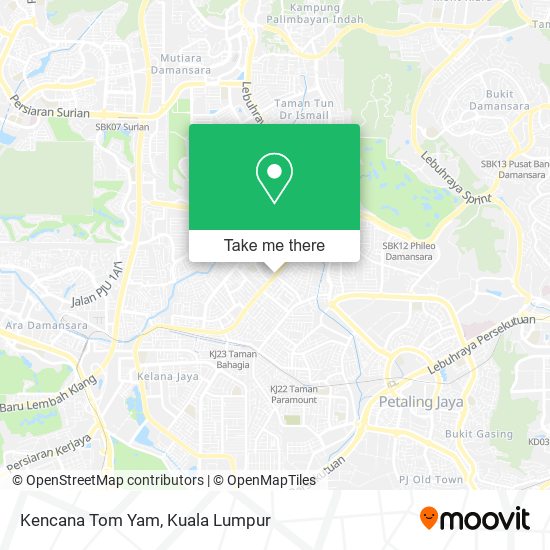 Kencana Tom Yam map