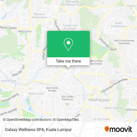 Galaxy Wellness SPA map