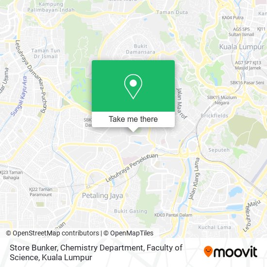 Store Bunker, Chemistry Department, Faculty of Science map