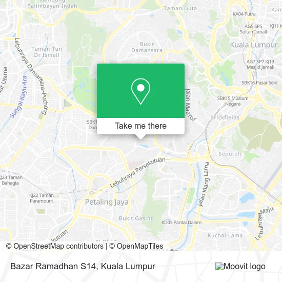 Bazar Ramadhan S14 map
