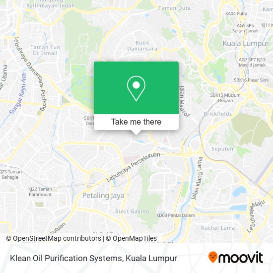 Klean Oil Purification Systems map