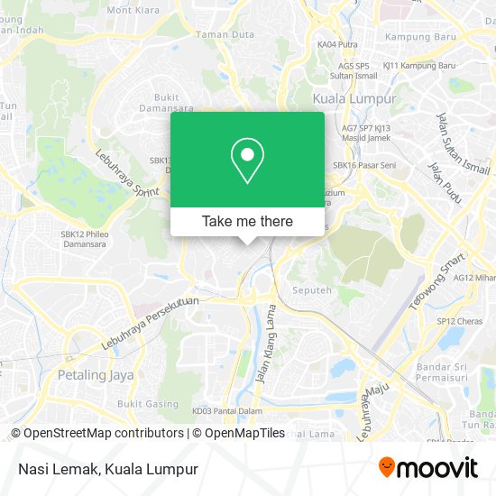 Nasi Lemak map