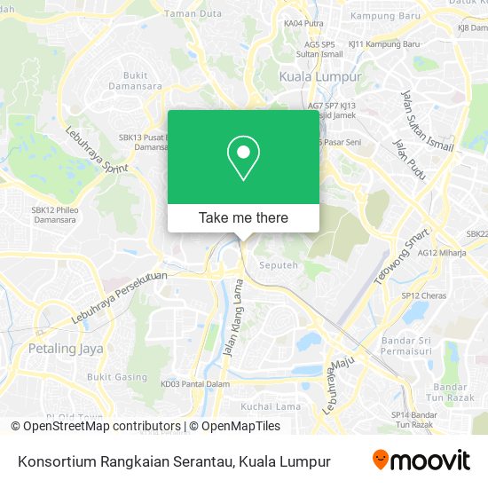 Konsortium Rangkaian Serantau map