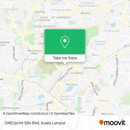 Peta ONE2print Sdn Bhd
