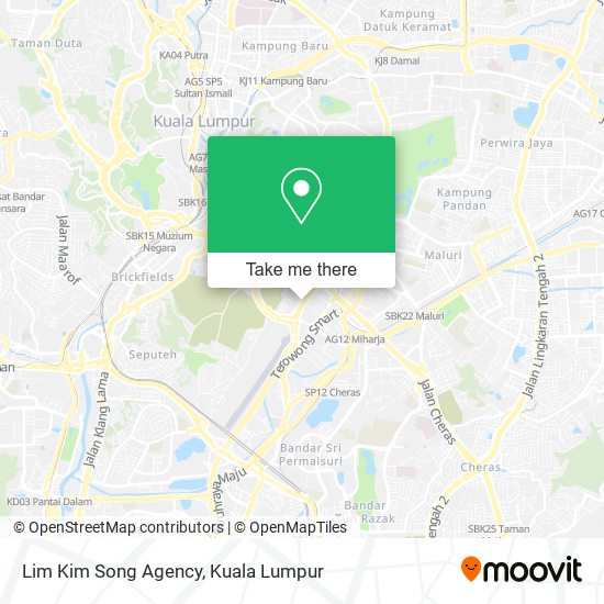 Lim Kim Song Agency map