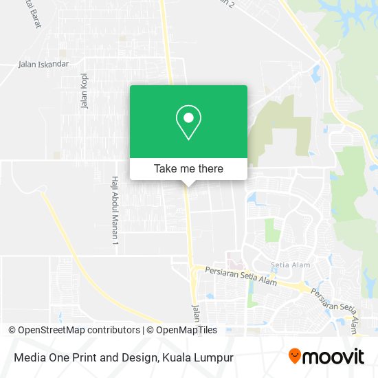 Media One Print and Design map