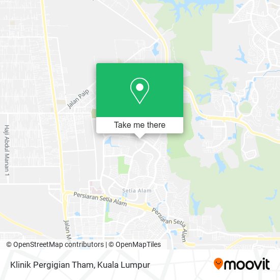 Klinik Pergigian Tham map