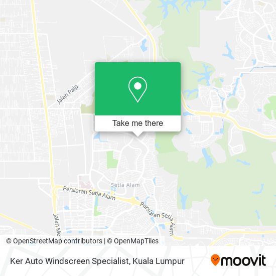 Ker Auto Windscreen Specialist map