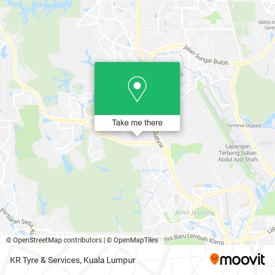 KR Tyre & Services map