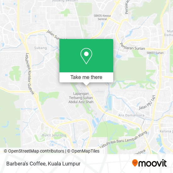 Barbera's Coffee map