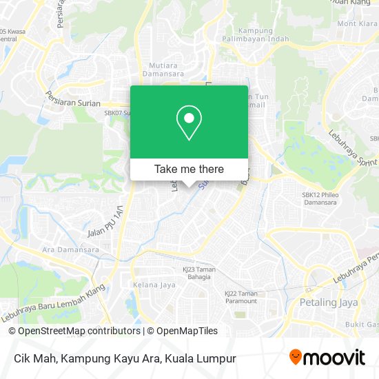 Peta Cik Mah, Kampung Kayu Ara