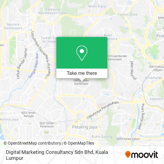 Digital Marketing Consultancy Sdn Bhd map