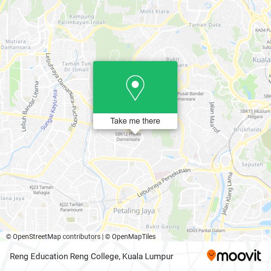 Peta Reng Education Reng College