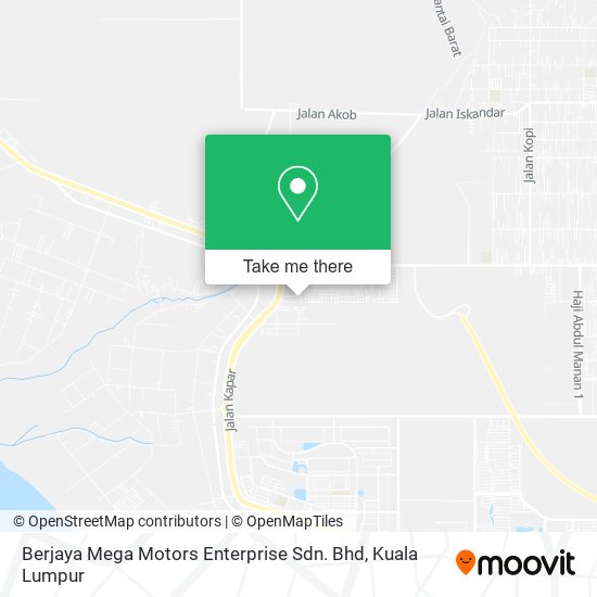 Peta Berjaya Mega Motors Enterprise Sdn. Bhd