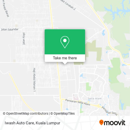 Iwash Auto Care map