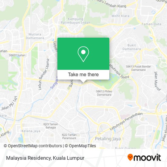 Malaysia Residency map