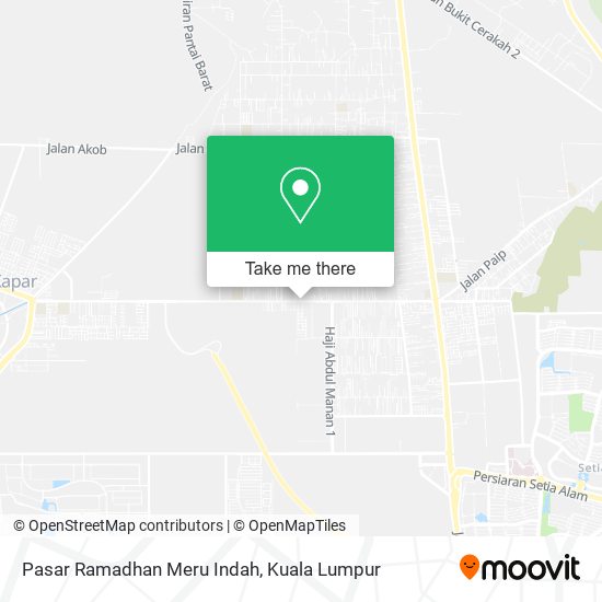 Peta Pasar Ramadhan Meru Indah