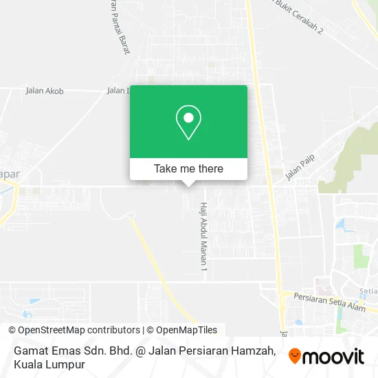 Peta Gamat Emas Sdn. Bhd. @ Jalan Persiaran Hamzah