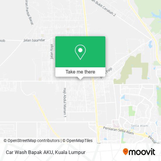 Peta Car Wash Bapak AKU