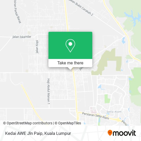 Kedai AWE Jln Paip map