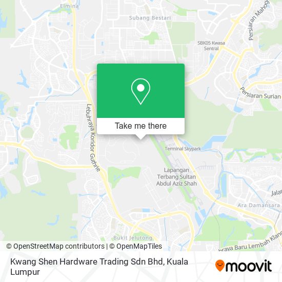 Kwang Shen Hardware Trading Sdn Bhd map