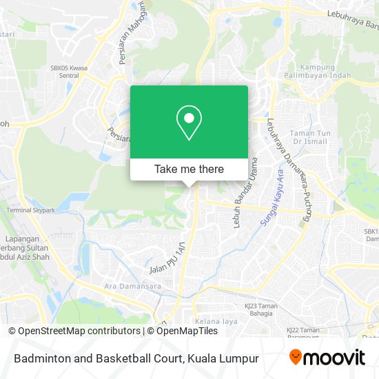 Badminton and Basketball Court map