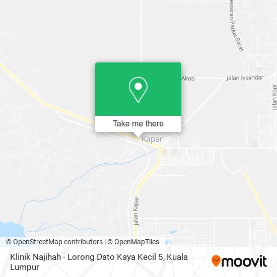 Klinik Najihah - Lorong Dato Kaya Kecil 5 map