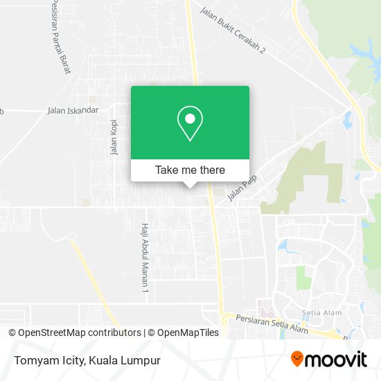 Tomyam Icity map
