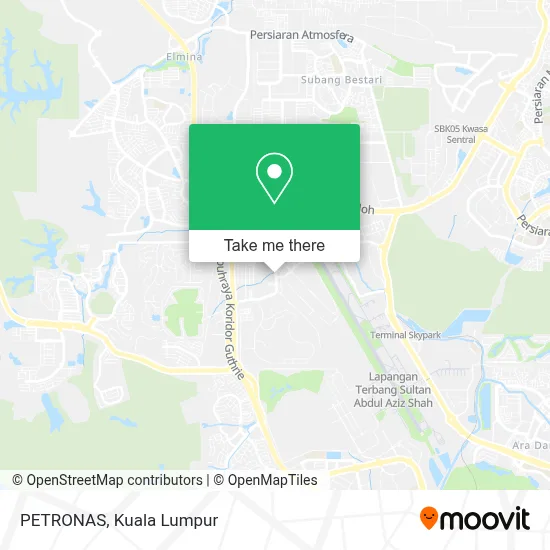 PETRONAS map