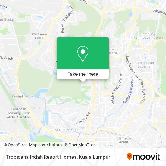 Tropicana Indah Resort Homes map