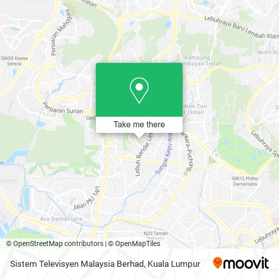 Peta Sistem Televisyen Malaysia Berhad