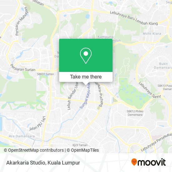 Akarkaria Studio map