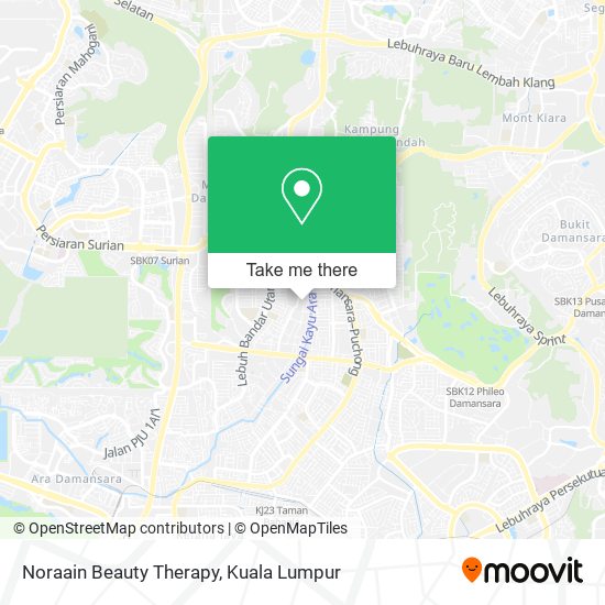 Noraain Beauty Therapy map