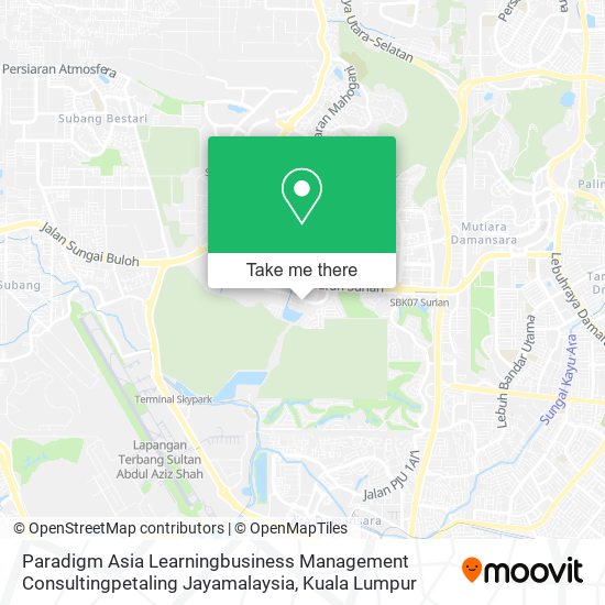 Paradigm Asia Learningbusiness Management Consultingpetaling Jayamalaysia map