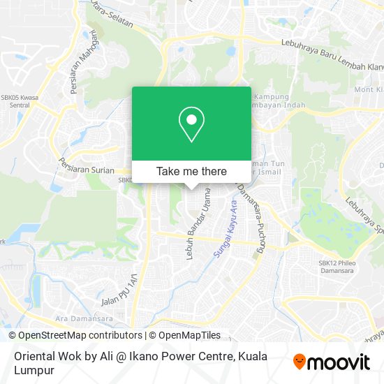 Oriental Wok by Ali @ Ikano Power Centre map