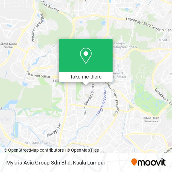 Mykris Asia Group Sdn Bhd map