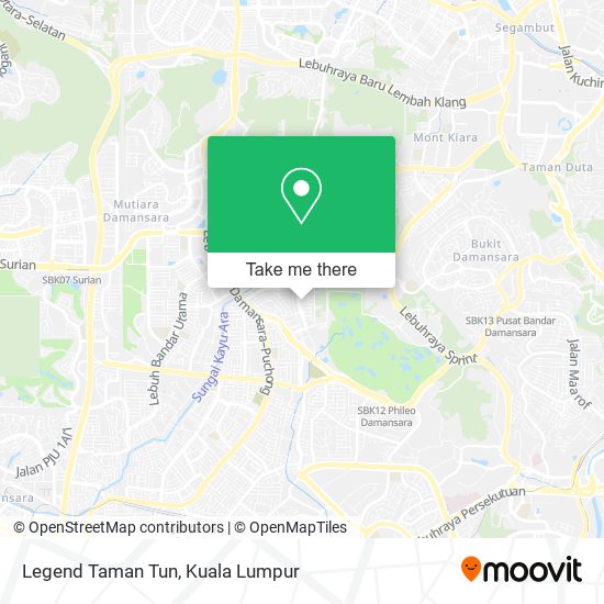 Peta Legend Taman Tun