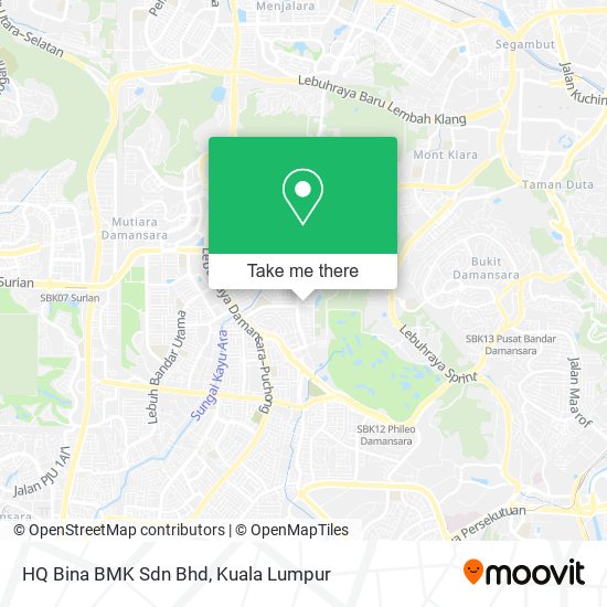 Peta HQ Bina BMK Sdn Bhd