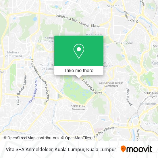 Vita SPA Anmeldelser, Kuala Lumpur map